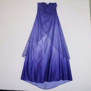 Prom Dress: Purple Ombre w/ Sparkles